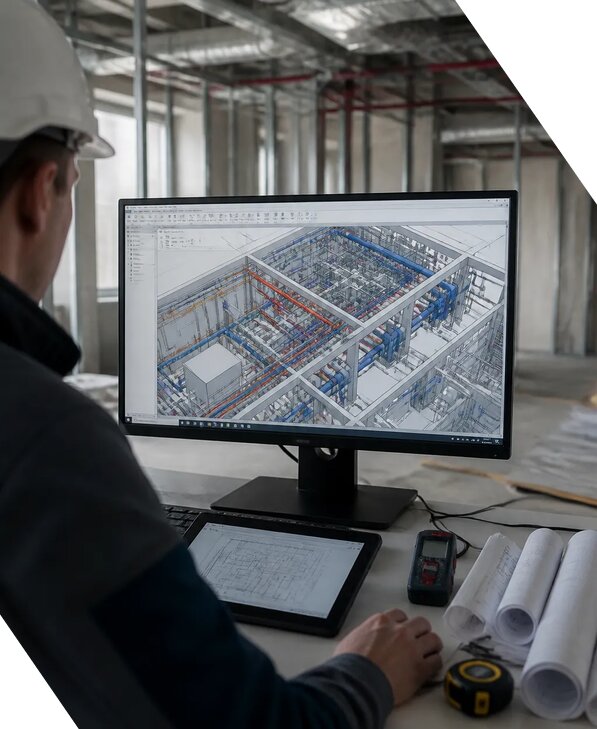Создание BIM модели инженерных сетей для объектов в Кургане